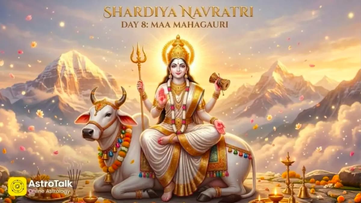 Navratri Day 8: Maa Mahagauri Puja, Muhurat, Vidhi & Remedies