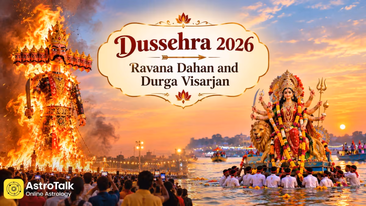 Dussehra 2026: Ravana Dahan, Durga Visarjan Muhurat & Auspicious Yog