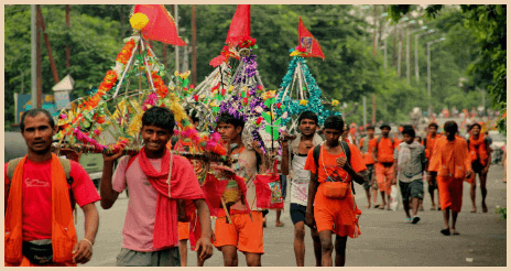 Appearance and Involvement of Kanwar Yatra