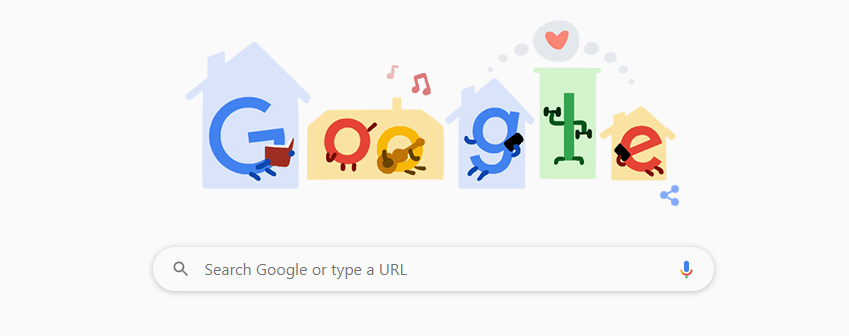 Google Doodle- Coronavirus Tips 