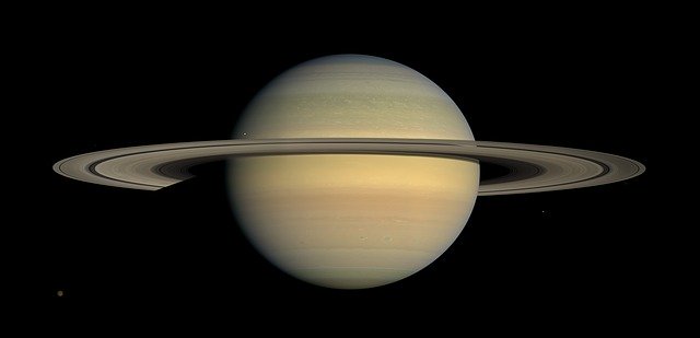 Saturn with the planet of Venus: