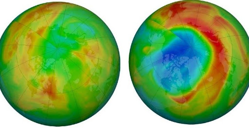 Biggest Arctic Ozone Hole