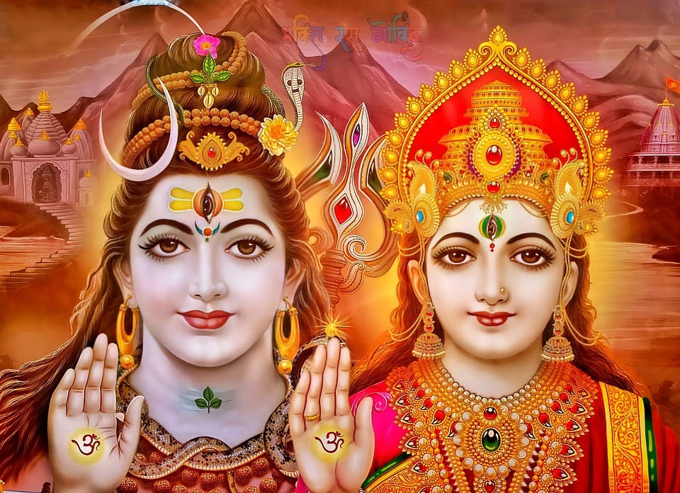 Goddess Parvati and Lord Shiva signifying the occasion of Maha Shivaratri 2023